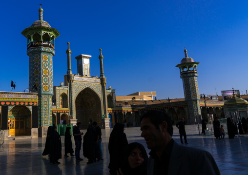 Pilgrims in Fatima al-Masumeh shrine, Central County, Qom, Iran