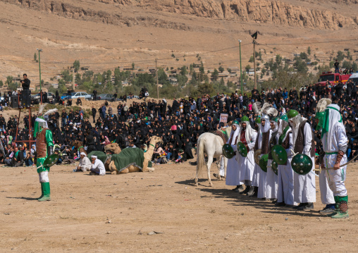 Traditional religious theatre called tazieh about Imam Hussein death in Kerbala, Lorestan Province, Khorramabad, Iran