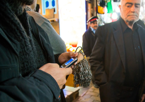 iranian shiite muslim men celebrating ashura in the bazaar, Central district, Tehran, Iran