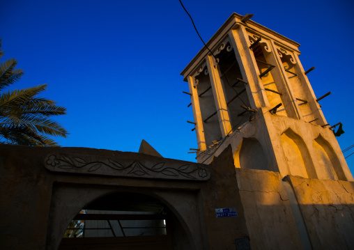 wind tower used as a natural cooling system in iranian traditional architecture, Qeshm Island, Laft, Iran