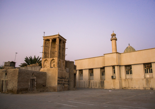 wind tower used as a natural cooling system in iranian traditional architecture, Qeshm Island, Laft, Iran