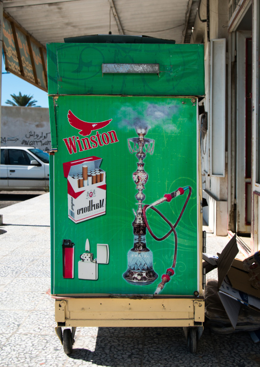 advertisement for cigarettes, Hormozgan, Bandar-e Kong, Iran