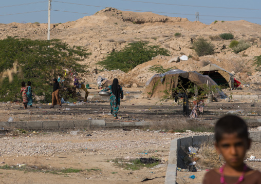 gyspy camp outside of the town, Central County, Kerman, Iran