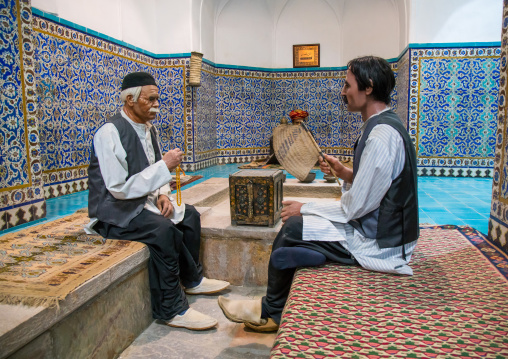 dummies in ganjali khan hammam museum, Central County, Kerman, Iran