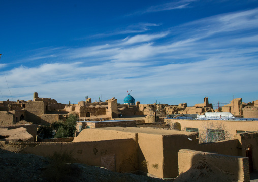 wind towers used as a natural cooling system in iranian traditional architecture, Ardakan County, Aqda, Iran