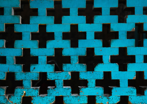 sheikh lotfollah mosque turquoise window, Isfahan Province, isfahan, Iran