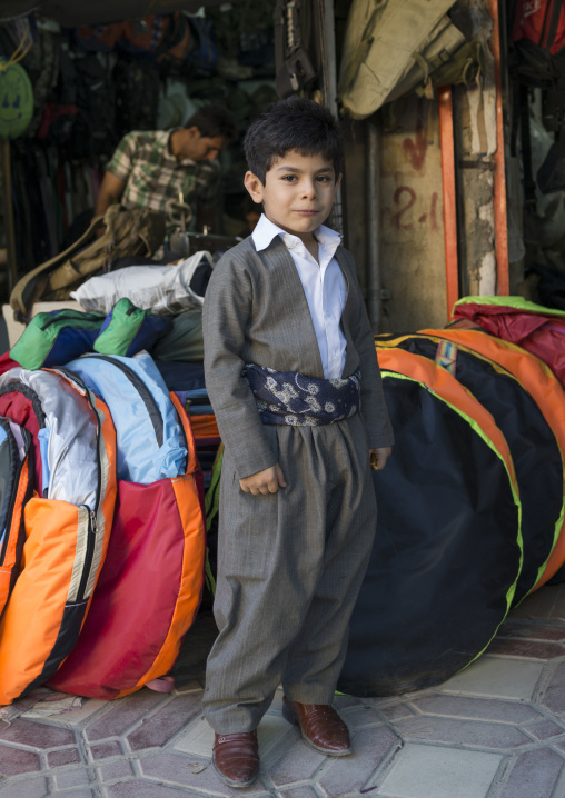 Child With Traditional Kurdish Suit, Marivan, Iran