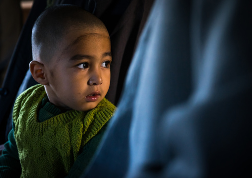 Turkmen Boy At A Coranic School Looking Away, Golestan Province, Karim Ishan, Iran