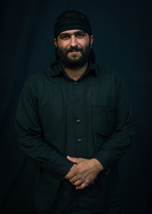 Shiite Muslim Mourners From The Mad Of Hussein Community During Muharram, Isfahan Province, Kashan, Iran
