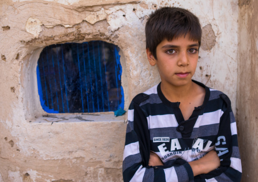 An Afghan Refugee Boy With Green Eyes, Isfahan Province, Kashan, Iran
