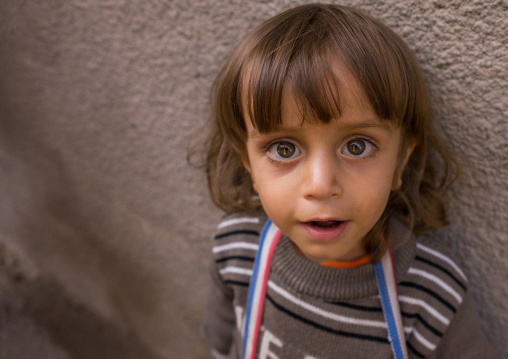 An Iranian Shiite Girl During Tasua Celebrations One Day Before Ashura, Lorestan Province, Khorramabad, Iran