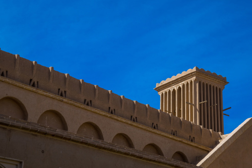 Aghazadeh Mansion Wind Towers Used As A Natural Cooling System In Iranian Traditional Architecture, Fars Province, Abarkooh, Iran