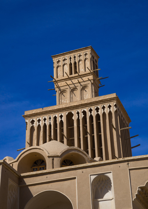 Aghazadeh Mansion Wind Towers Used As A Natural Cooling System In Iranian Traditional Architecture, Fars Province, Abarkooh, Iran