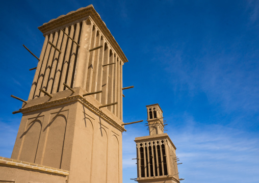Aghazadeh Mansion Wind Towers Used As A Natural Cooling System In Iranian Traditional Architecture, Fars Province, Abarkooh, Iran