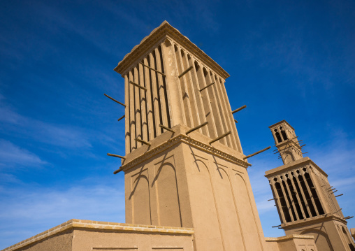 Aghazadeh Mansion Wind Towers Used As A Natural Cooling System In Iranian Traditional Architecture, Fars Province, Abarkooh, Iran