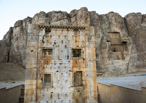 The Tower Knows As The Ka'bah Of Zoroaster In Naqsh-e Rustam Necropolis, Fars Province, Shiraz, Iran