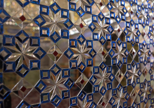 Detail Of Shah-e-cheragh Mausoleum Mirrors, Fars Province, Shiraz, Iran