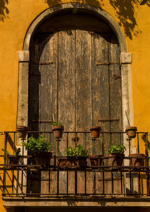 Old balcony, Veneto Region, Venice, Italy