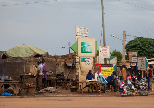 Small market in the street, Savanes district, Boundiali, Ivory Coast