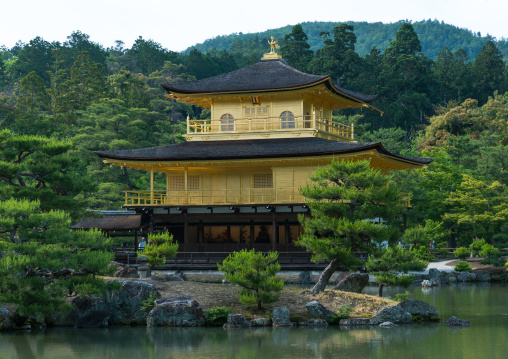Temple of the golden pavilion, Kansai region, Kyoto, Japan