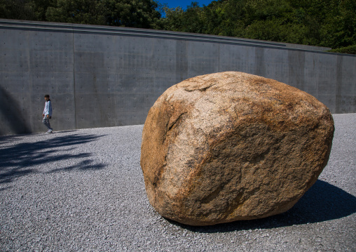 Lee Ufan museum designed by Tadao Ando, Seto Inland Sea, Naoshima, Japan