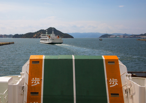 Ferry in port, Okynawa prefecture, Uno Port, Japan