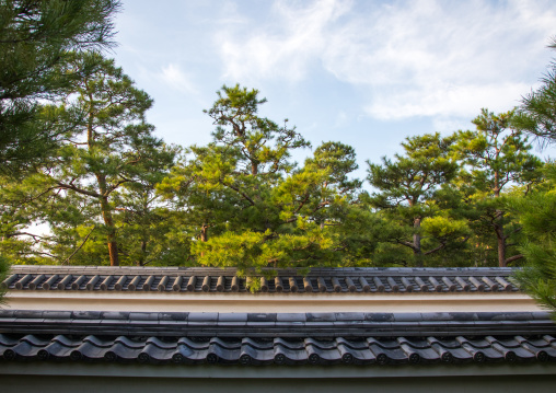 Roof tile in Kokoen garden, Hypgo Prefecture, Himeji, Japan