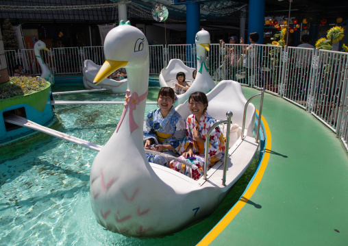 Carousel in Hanayashiki park, Kanto region, Tokyo, Japan