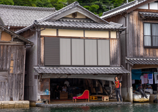 Funaya fishermen houses, Kyoto prefecture, Ine, Japan