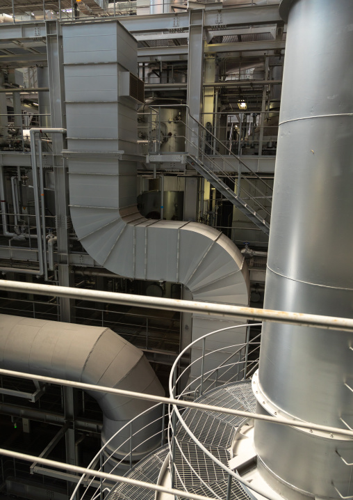 Naka waste incineration plant by architect Yoshio Taniguchi and associates, Chugoku region, Hiroshima, Japan