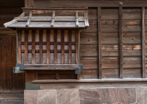 Traditional wooden house in the old samurai quarter, Ishikawa Prefecture, Kanazawa, Japan