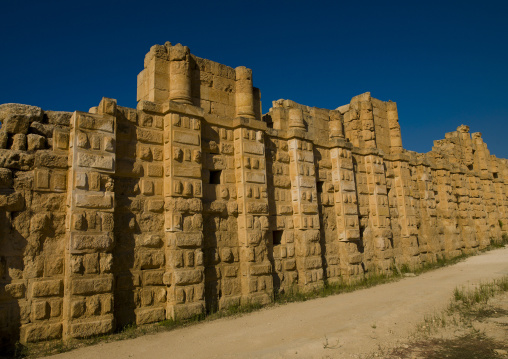 Theater Wall In Jerash, Jordan