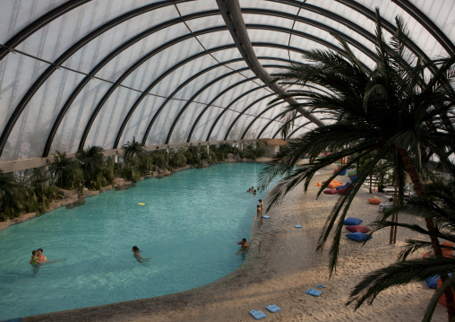 Swimming Pool In The Khan Shatyr Entertainment Centre, Astana, Kazakhstan