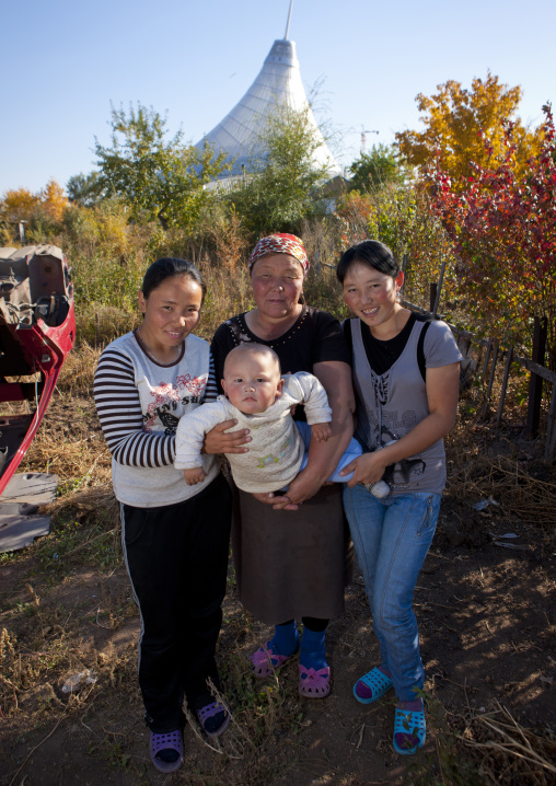 Family Living In The Poor Suburbs Of Astana, Kazakhstan