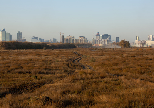 Astana Viewed From The Steppe, Kazakhstan
