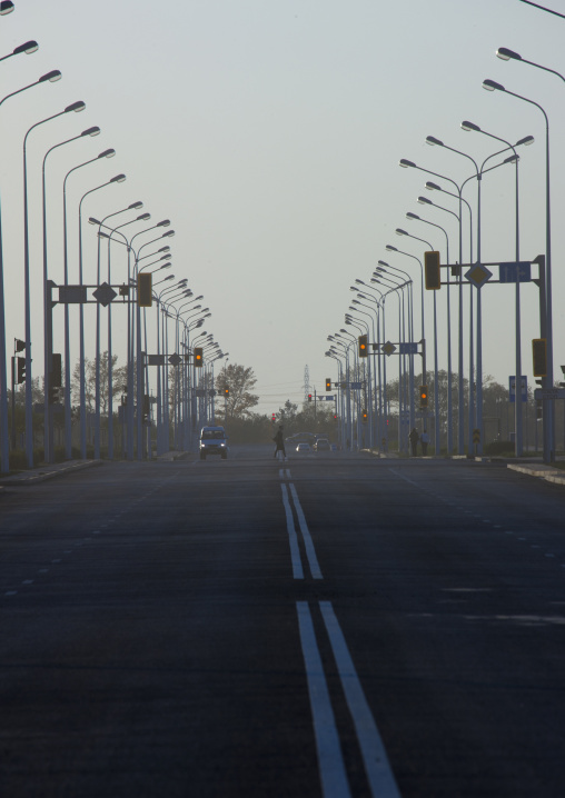 Road Leading To The Steppe, Astana, Kazakhstan