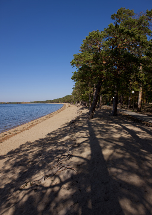 Beach On The Shores Of Burabay Lake, Kazakhstan