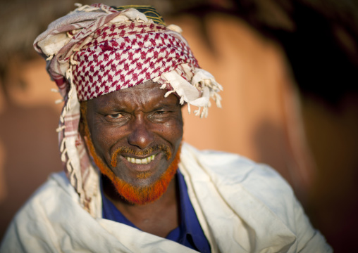 Borana tribe man with red beard, Marsabit district, Marsabit, Kenya