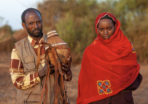 Couple of Borana people, Marsabit County, Marsabit, Kenya