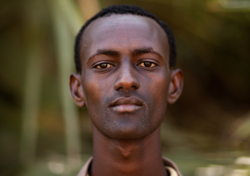 Portrait of a Gabra tribe man, Marsabit County, Chalbi Desert, Kenya