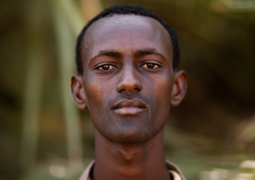 Portrait of a Gabra tribe man, Marsabit County, Chalbi Desert, Kenya