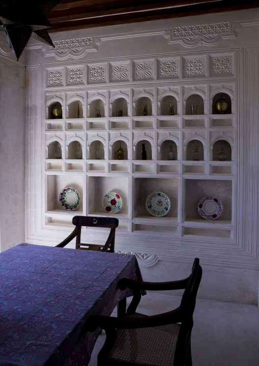A frieze of niches in a wall in forodhani house, Lamu county, Shela, Kenya