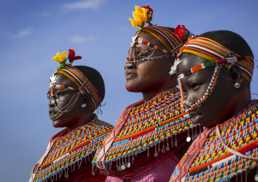 Rendille tribeswomen, Turkana lake, Loiyangalani, Kenya