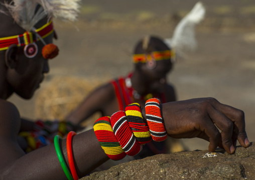 Turkana tribesmen, Turkana lake, Loiyangalani, Kenya