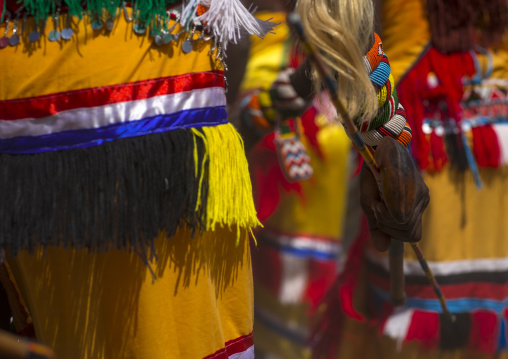 Rendille warrior with his wood club, Turkana lake, Loiyangalani, Kenya