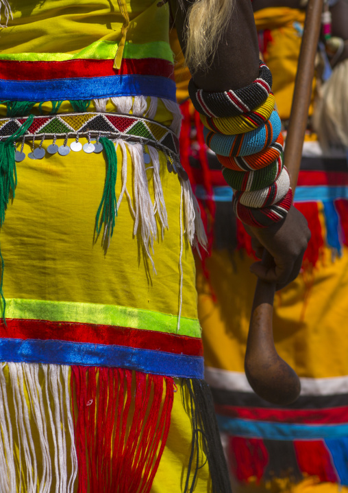 Rendille warrior with his wood club, Turkana lake, Loiyangalani, Kenya