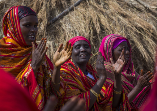 Somali tribe women singing and dancing, Turkana lake, Loiyangalani, Kenya