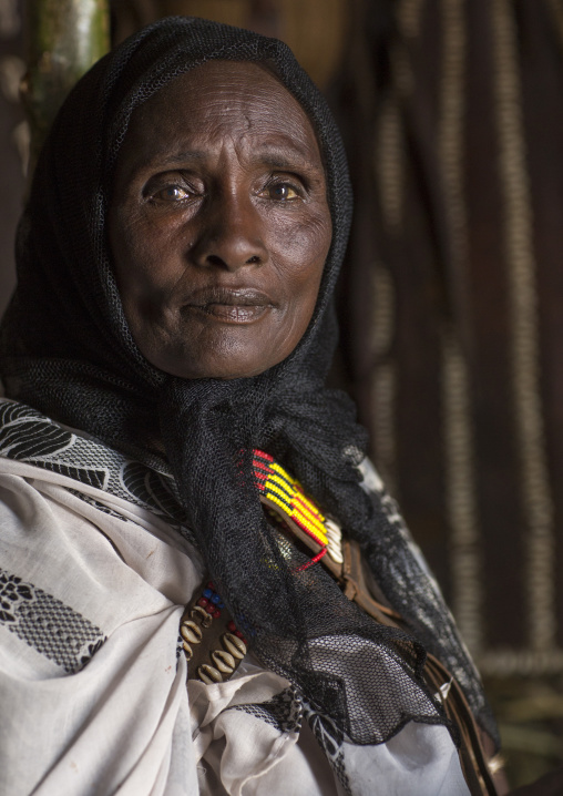 Borana tribe old woman, Turkana lake, Loiyangalani, Kenya