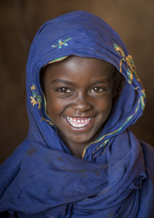 Smiling borana tribe girl, Marsabit district, Marsabit, Kenya