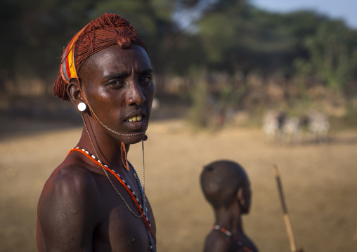 Rendille tribesman, Marsabit district, Ngurunit, Kenya
